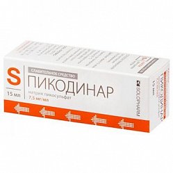 Пикодинар СОЛОФарм капли д/приема вн 7.5 мг/мл 15 мл (фл-кап)