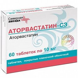 Аторвастатин СЗ таб п/пл/о 10 мг №60