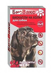 БиоВакс капли на холку антипаразитарные д/собак №3 (пипетка) 4в1