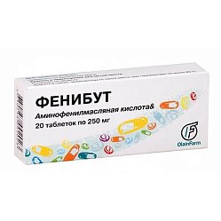 Фенибут таб 250 мг №20