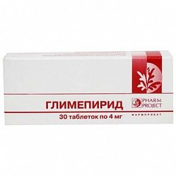 Глимепирид таб 4 мг №30