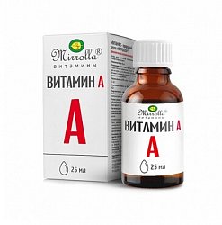 Ретинола пальмитат (Витамин А) Мирролла р-р 25 мл БАД