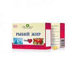 Рыбий жир Мирролла капс 370 мг №100 (шиповник) БАД