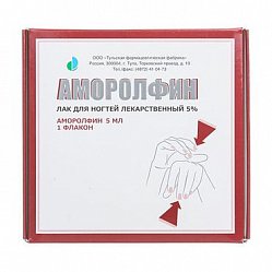 Аморолфин лак лек д/ногтей 5 % 5 мл аплик+пилка(12)+саше-тамп(12)